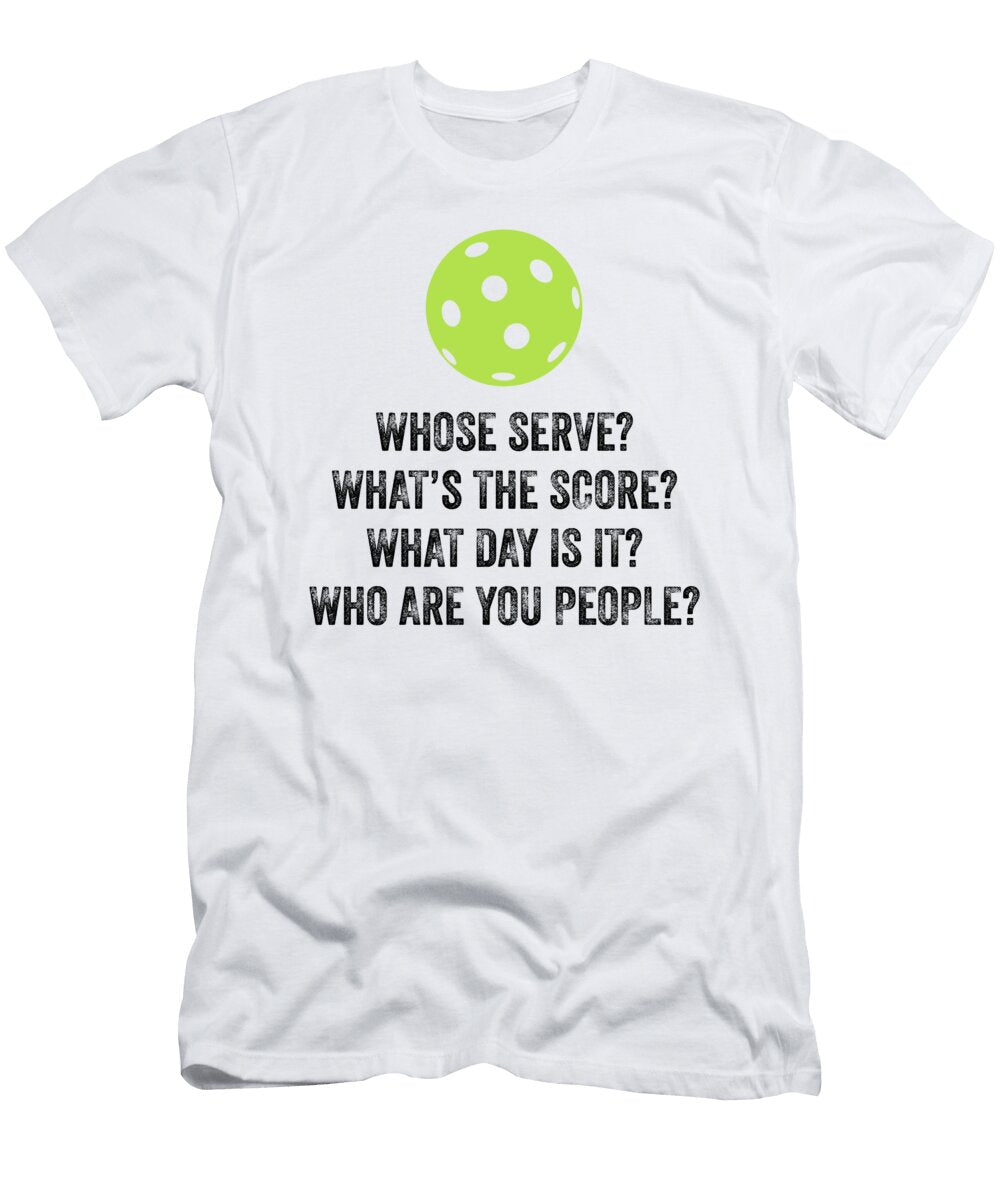 1 Whose Serve Whats the Score Funny Pickleball Jane Keeper T-Shirt
