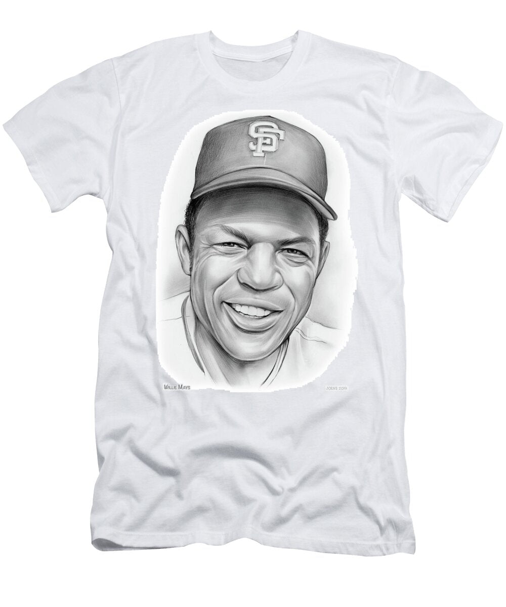 1 Willie Mays Greg Joens T-Shirt