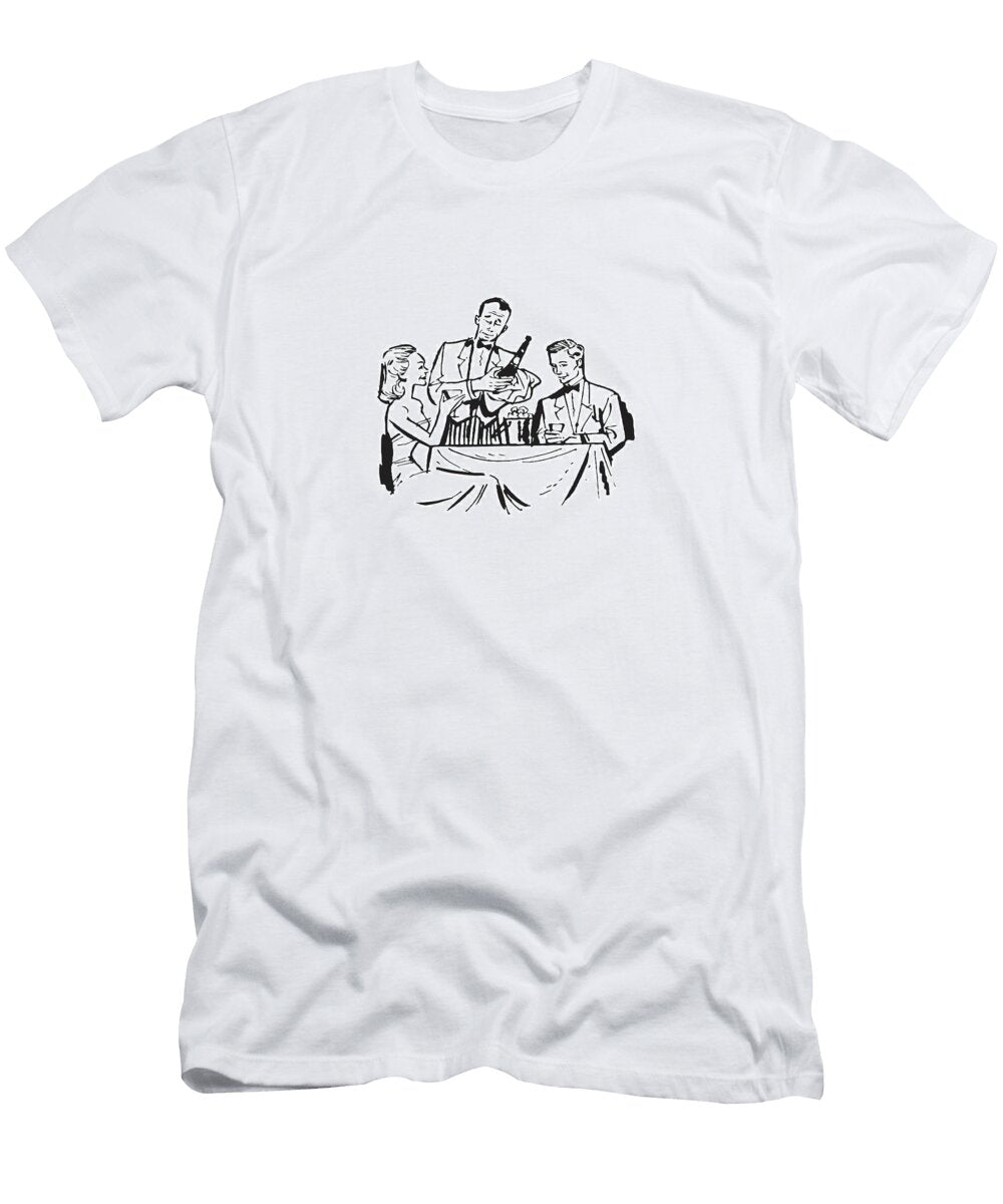1 Wine Service At Fancy Restaurant Csa Images T-Shirt