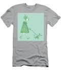 1 Woman Walking Poodle Csa Images T-Shirt
