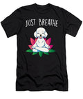 1 Yoga Dog Poodle Meditation Design Lance Gambis T-Shirt