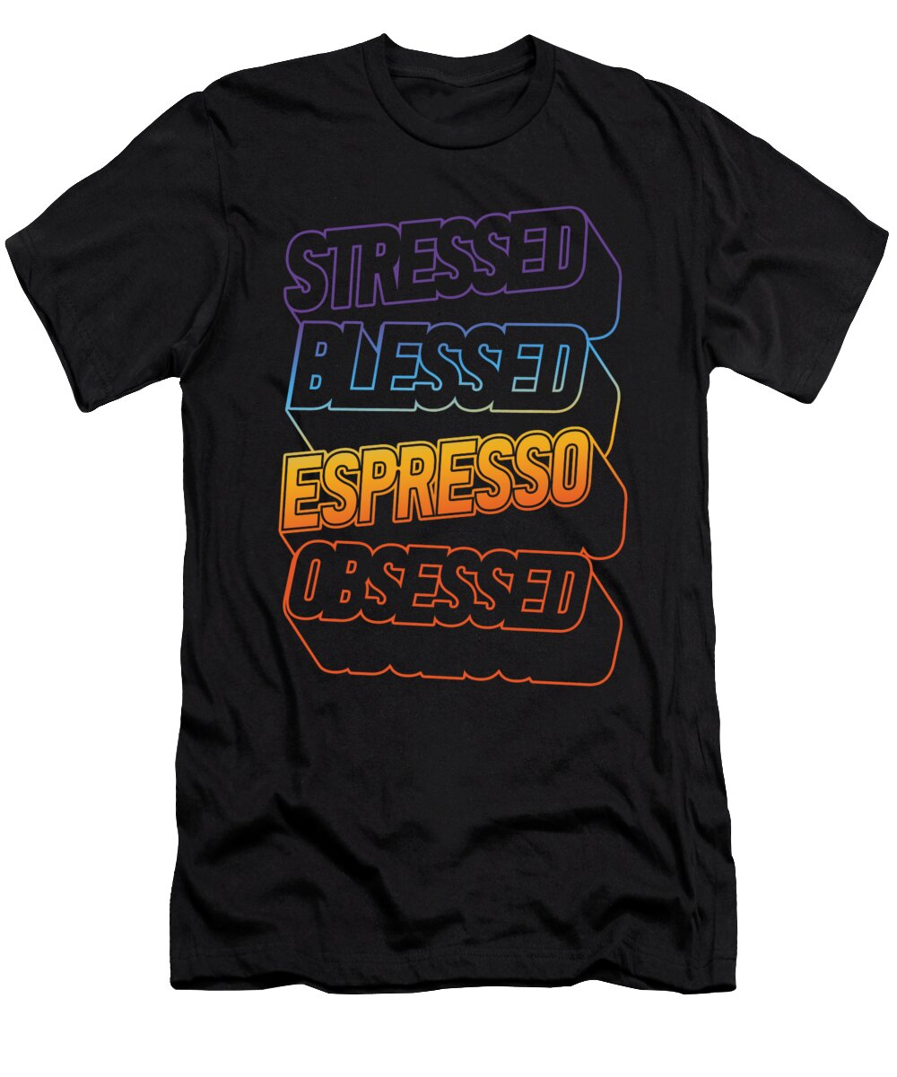 10 Coffee Espresso Beans Barista Espresso Crazy Squirrel T-Shirt