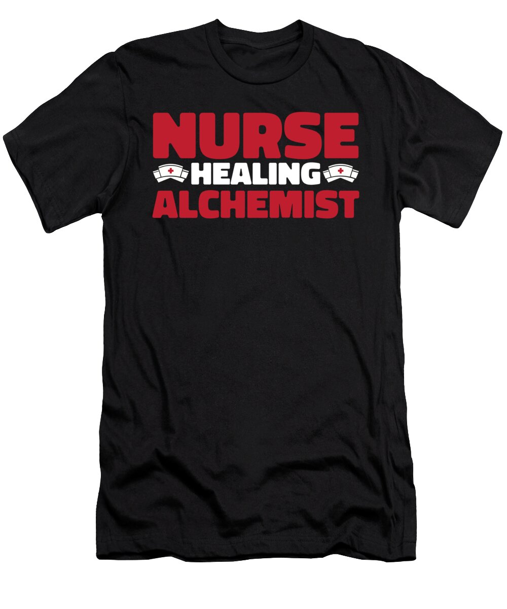 10 Nursing Hospital Caretaker Nurse Crazy Squirrel T-Shirt
