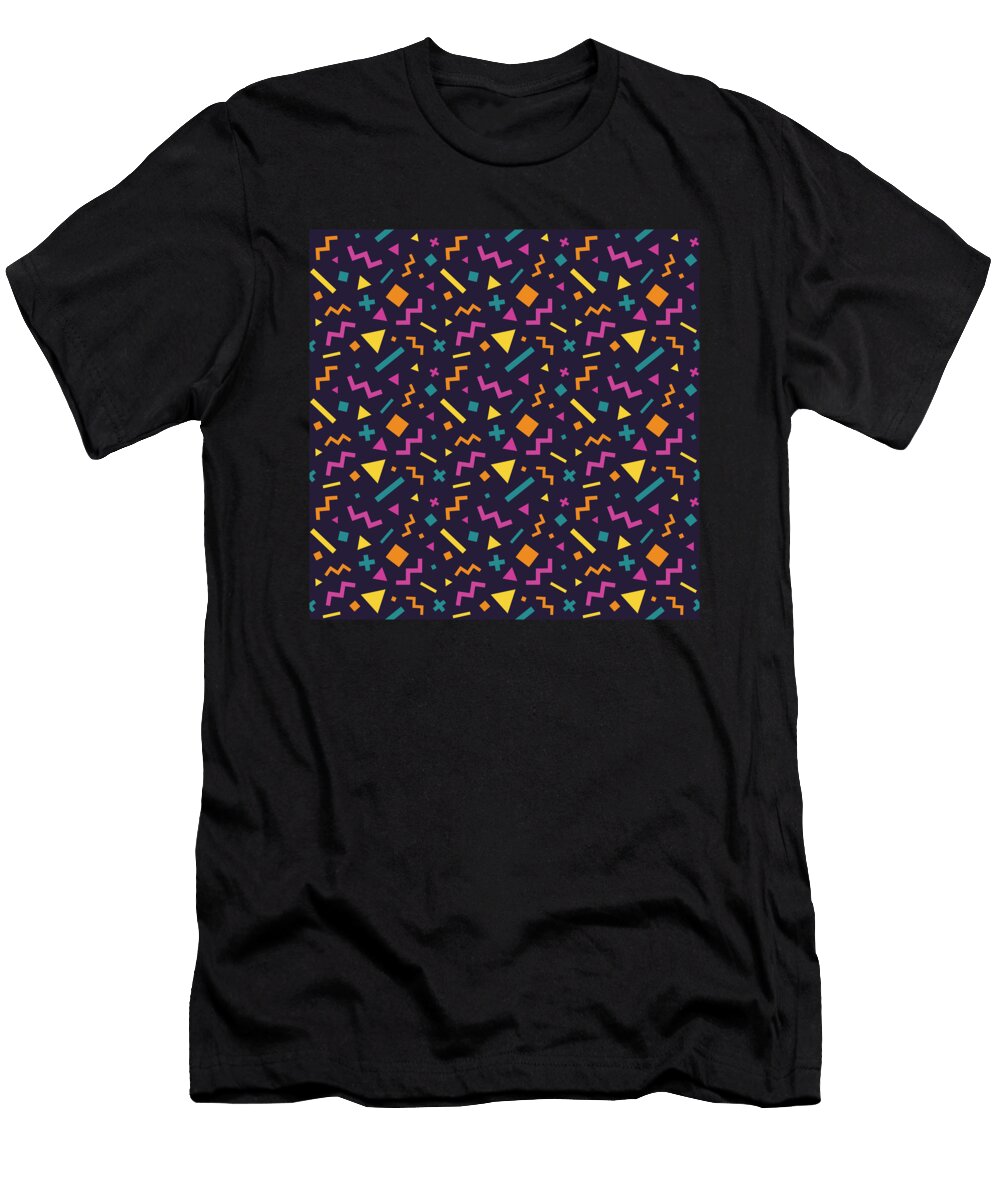 10 Pizza Pattern Fast Food Cheese Italian Mister T-Shirt