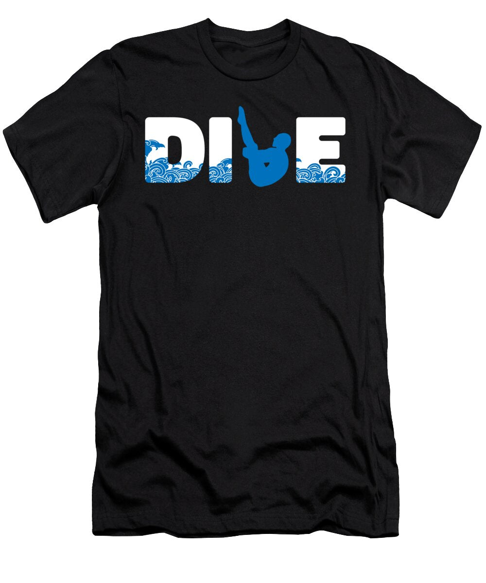 10 Platform Diver Springboard Diving Crazy Squirrel T-Shirt