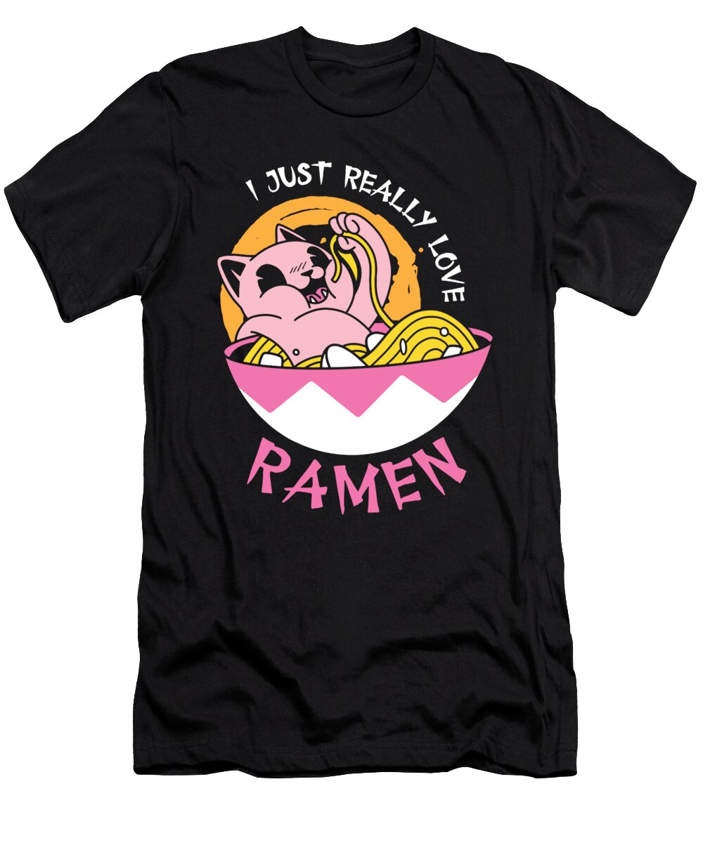 10 Ramen Cats Cat Noodles Soup Lover Japan Chef Noods Toms Store T-Shirt