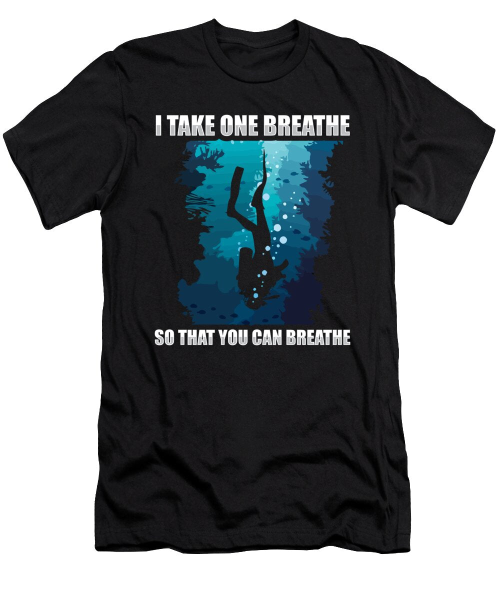 10 Scuba Diving Diver Crazy Squirrel T-Shirt