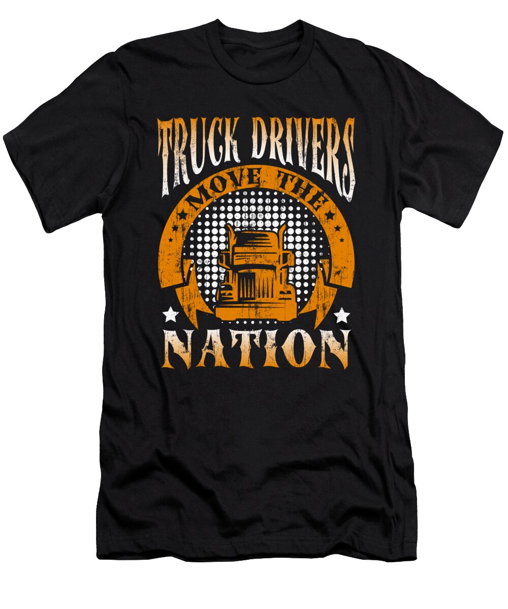 10 Truck Driver Trucking Trucker Crazy Squirrel T-Shirt
