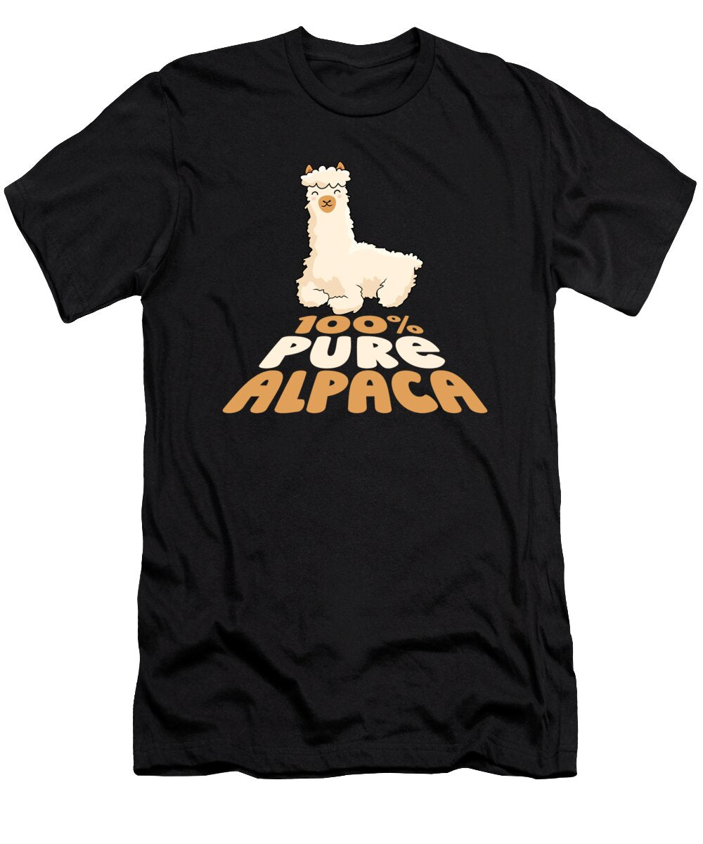100 Pure Alpaca Llama Vicuna Guanaco Breeder Alpaca Graphics Lab T-Shirt