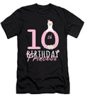 10th Birthday Princess Llama Girl Llamazing 10 Years Old Design Art Grabitees T-Shirt