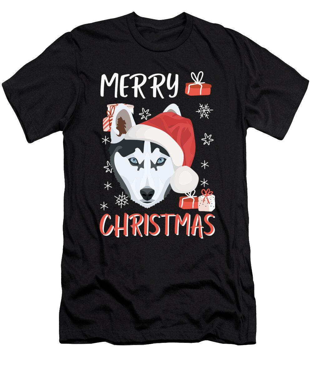 11 Husky Merry Christmas Greenoptix T-Shirt