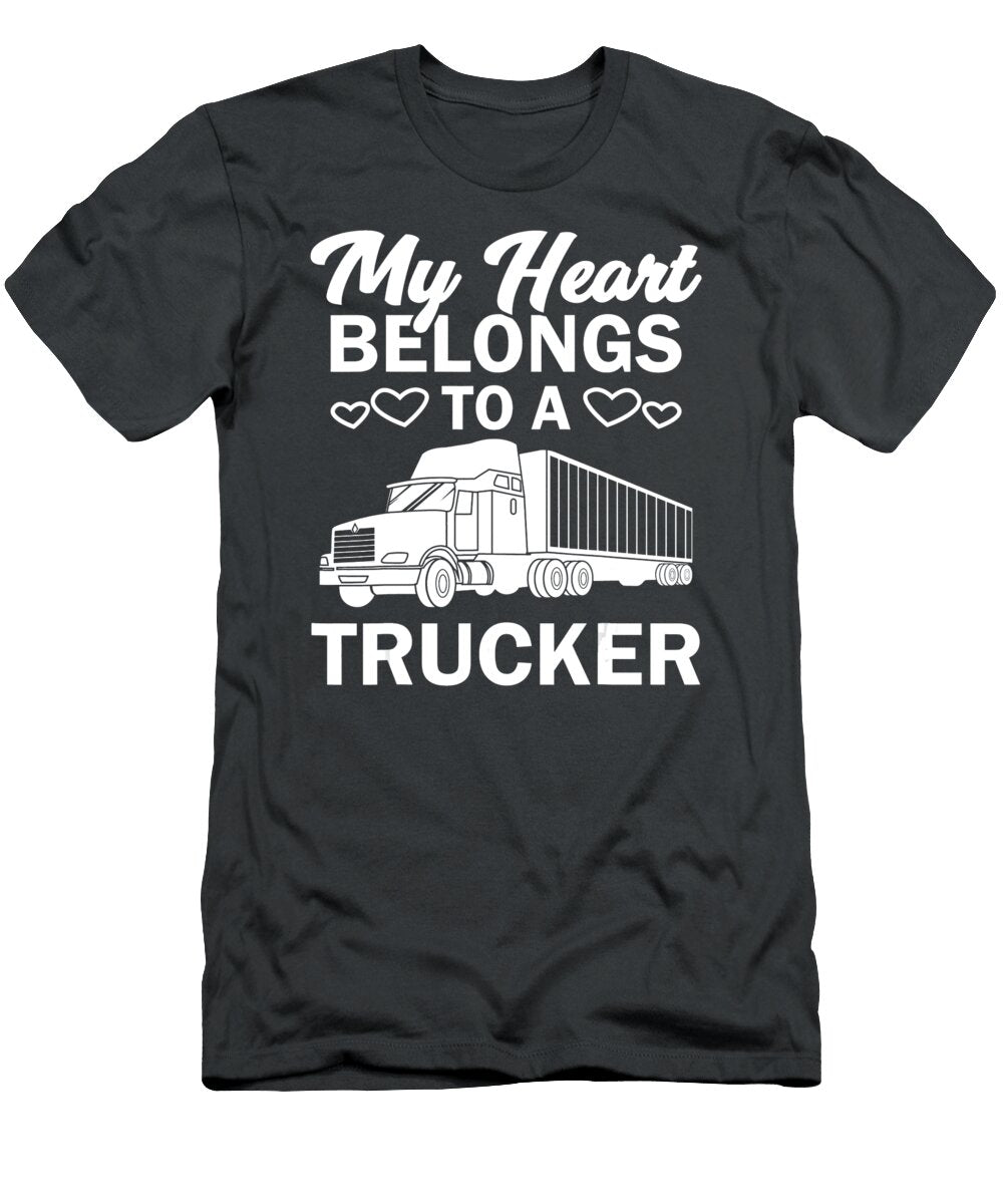 11 My Heart Belongs to a Trucker Anh Nguyen T-Shirt