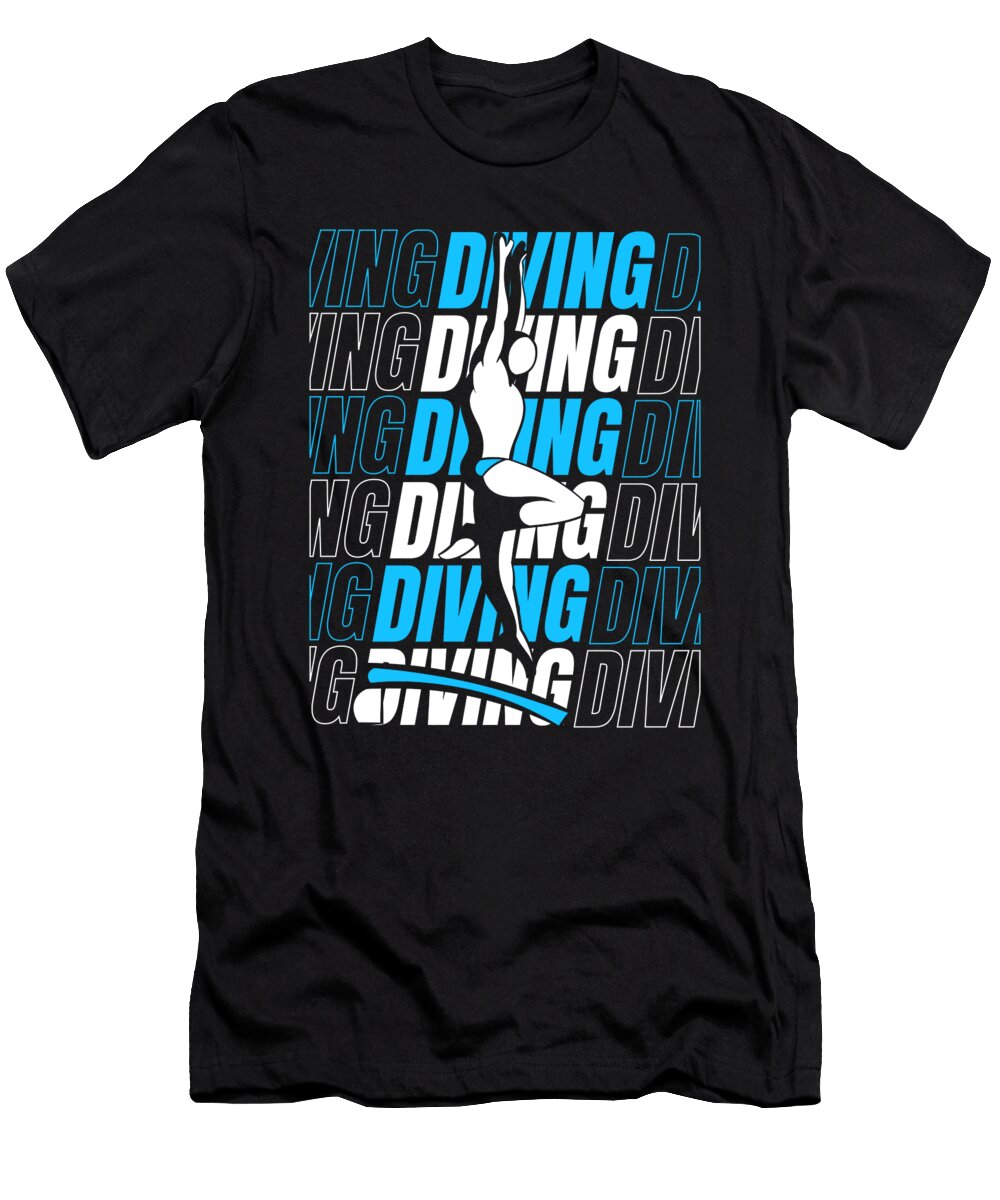 11 Platform Diver Springboard Diving Crazy Squirrel T-Shirt