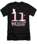 11th Birthday Princess Llama Girl Llamazing 11 Years Old Graphic Art Grabitees T-Shirt