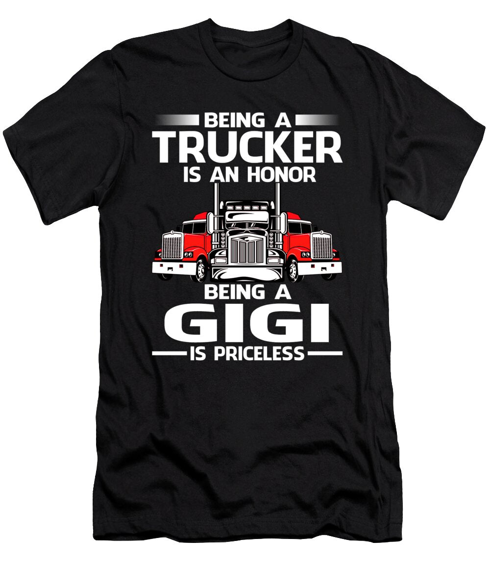 12 Being a Trucker Is an Honor Being a Aunt Is Priceless Fathers Day Dhbubble T-Shirt