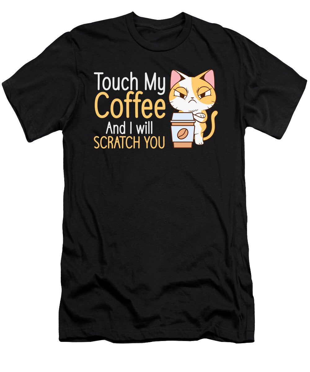 12 Cats and Coffee Cat Lover Coffee Lover Toms Store T-Shirt