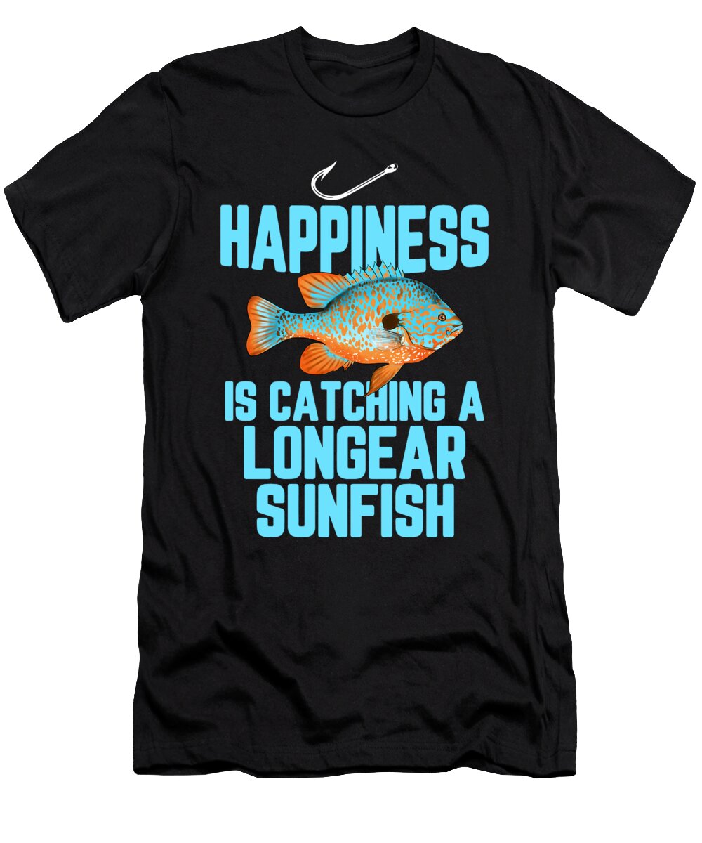 12 Funny Longear Sunfish Freshwater Fish Lake Gift Muc Designs T-Shirt
