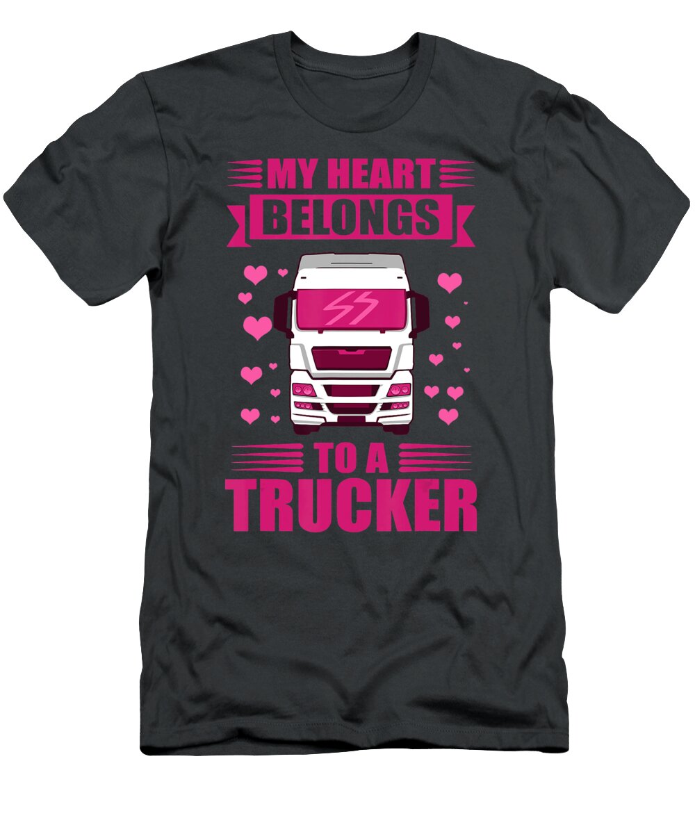 12 My Heart Belongs to a Trucker Anh Nguyen T-Shirt