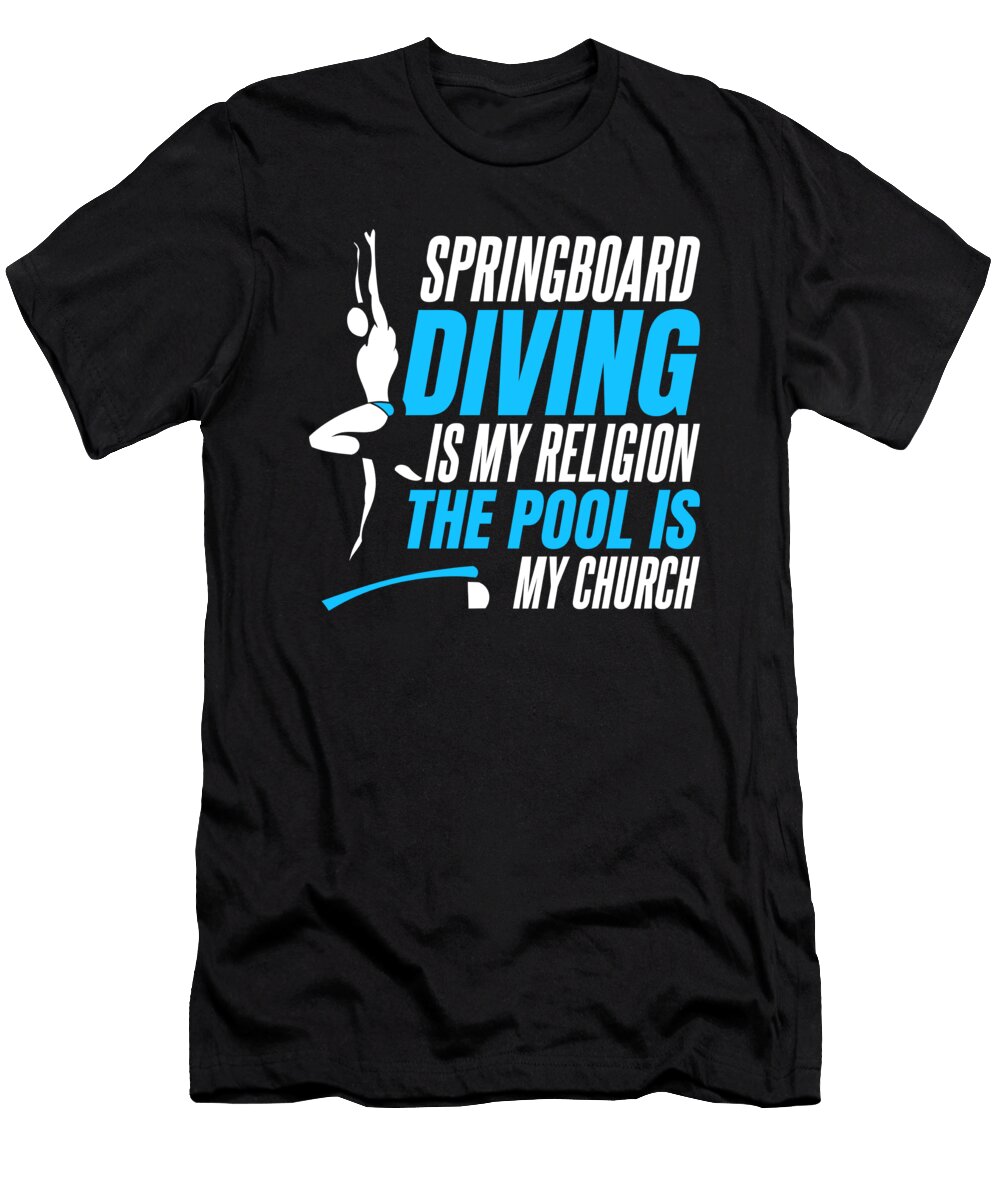 12 Platform Diver Springboard Diving Crazy Squirrel T-Shirt