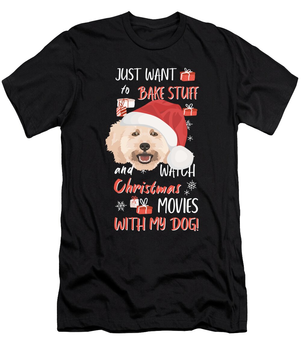 12 Poodle Merry Christmas Greenoptix T-Shirt