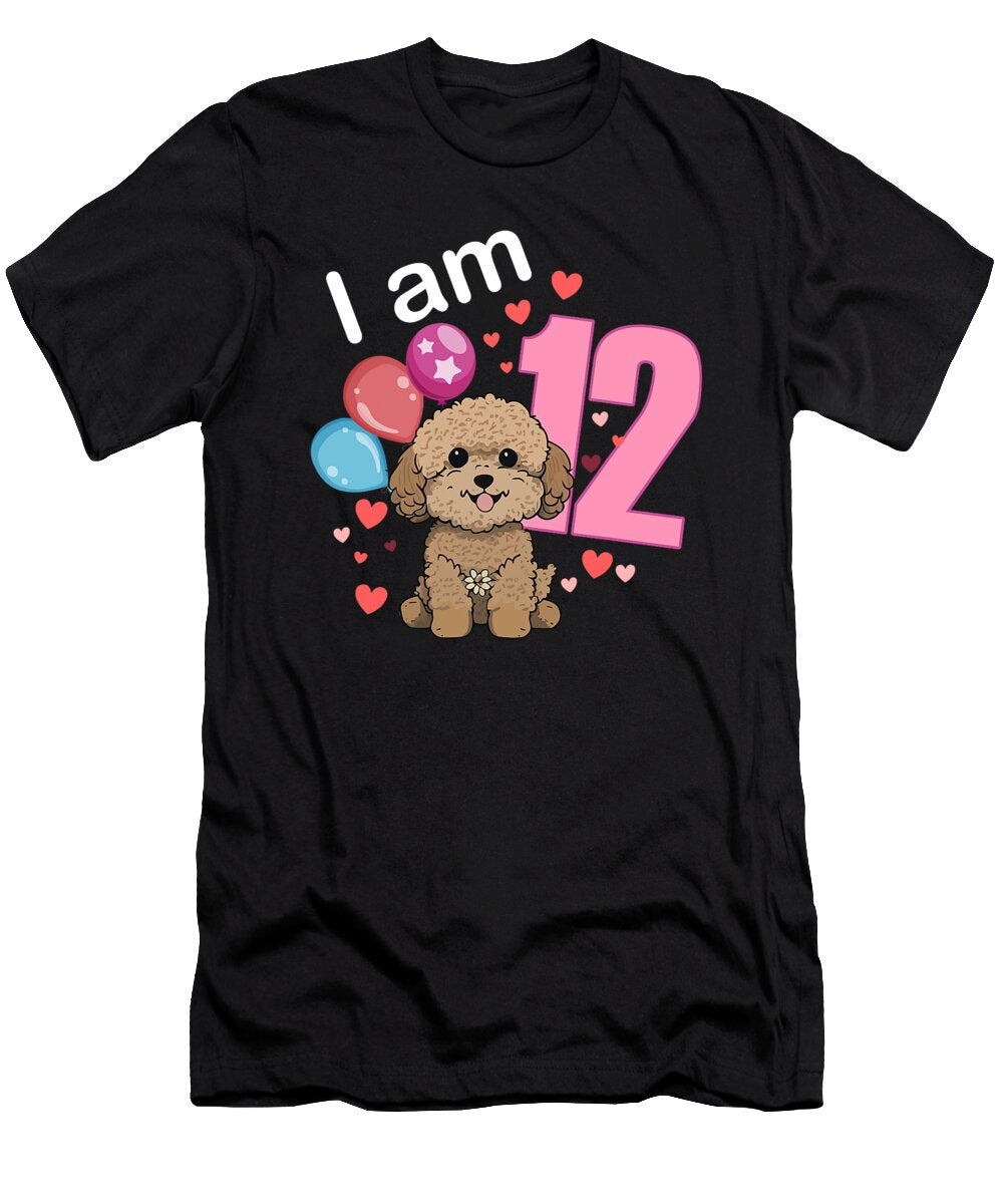 12th Birthday Cockapoo Dog Owner Birthday 12 Old Natalie Lidford T-Shirt