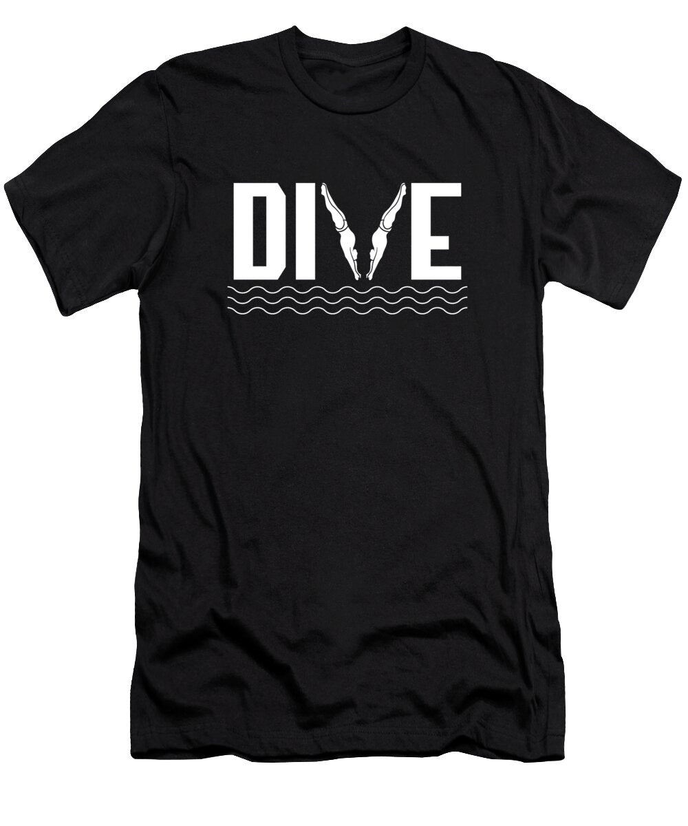 13 Platform Diver Springboard Diving Crazy Squirrel T-Shirt