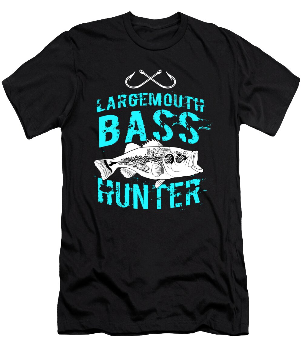 14 Funny Largemouth Bass Fishing Freshwater Fish Gift Muc Designs T-Shirt