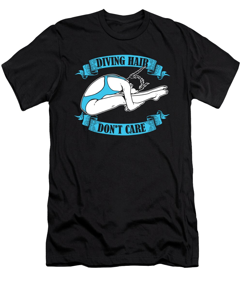 14 Funny Platform Diver Springboard Diving Crazy Squirrel T-Shirt