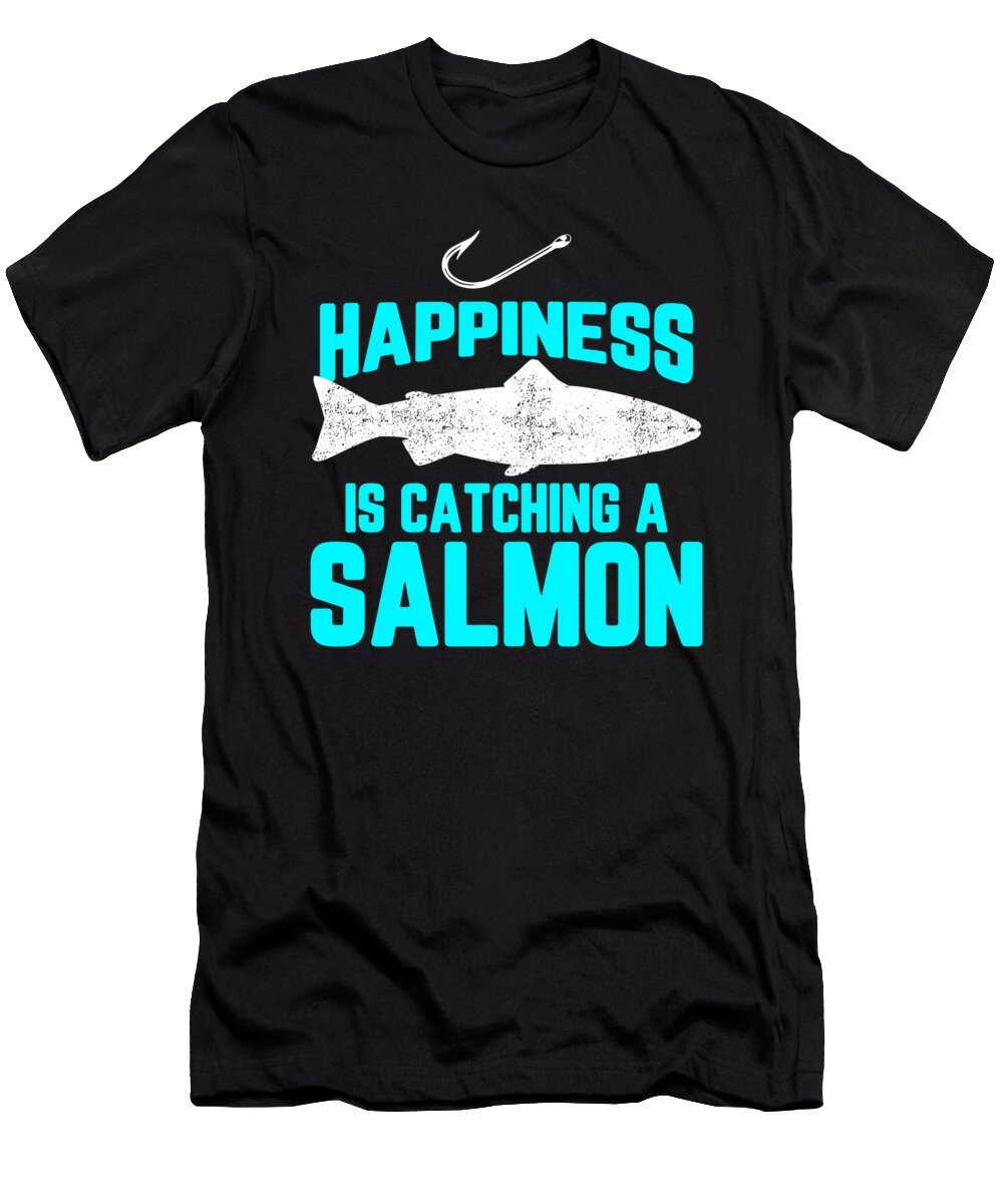 14 Funny Salmon Fishing Freshwater Fish Lake Gift Muc Designs T-Shirt