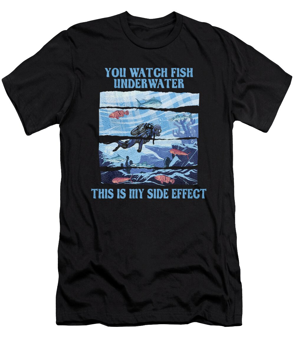14 Scuba Diving Diver Crazy Squirrel T-Shirt