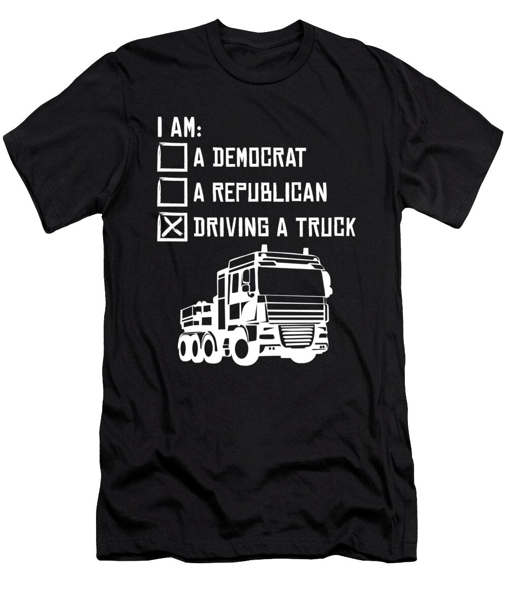 14 Truck Driver Trucking Trucker Crazy Squirrel T-Shirt