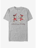 Disney Mickey Mouse & Minnie Mouse Vintage Holiday Skaters T-Shirt