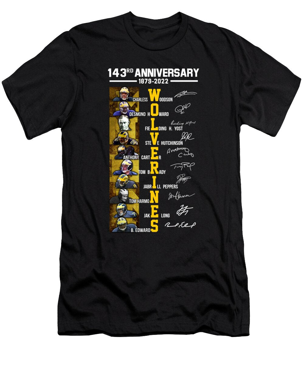 143 Rd Anniversary the Michigan Wolverines Basketball Th T-Shirt