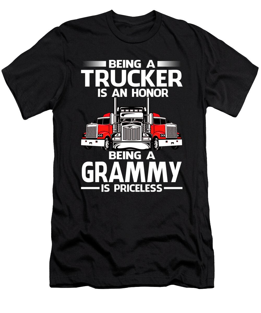 15 Being a Trucker Is an Honor Being a Aunt Is Priceless Fathers Day Dhbubble T-Shirt