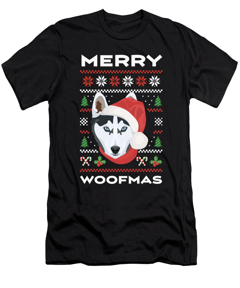 15 Husky Merry Christmas Greenoptix T-Shirt