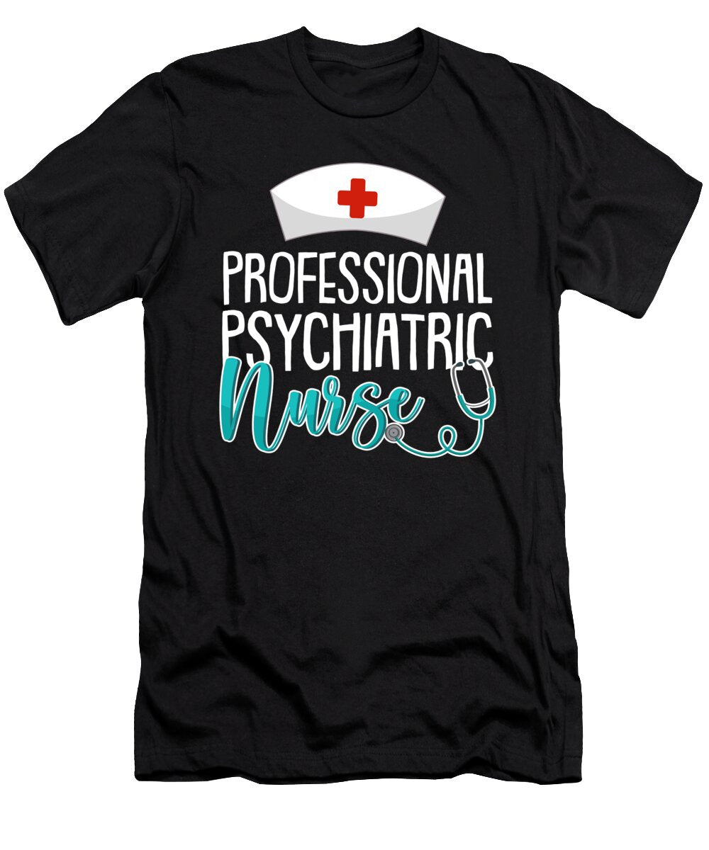 15 Nursing Caretaker Hospital Psych Nurse Crazy Squirrel T-Shirt
