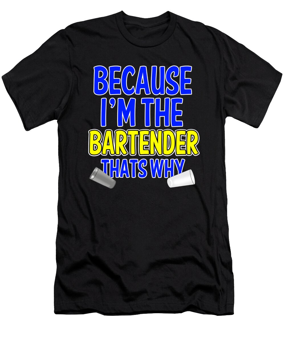 16 Bartender Barmaid Cocktail Occupation Bar Pub Gift Muc Designs T-Shirt