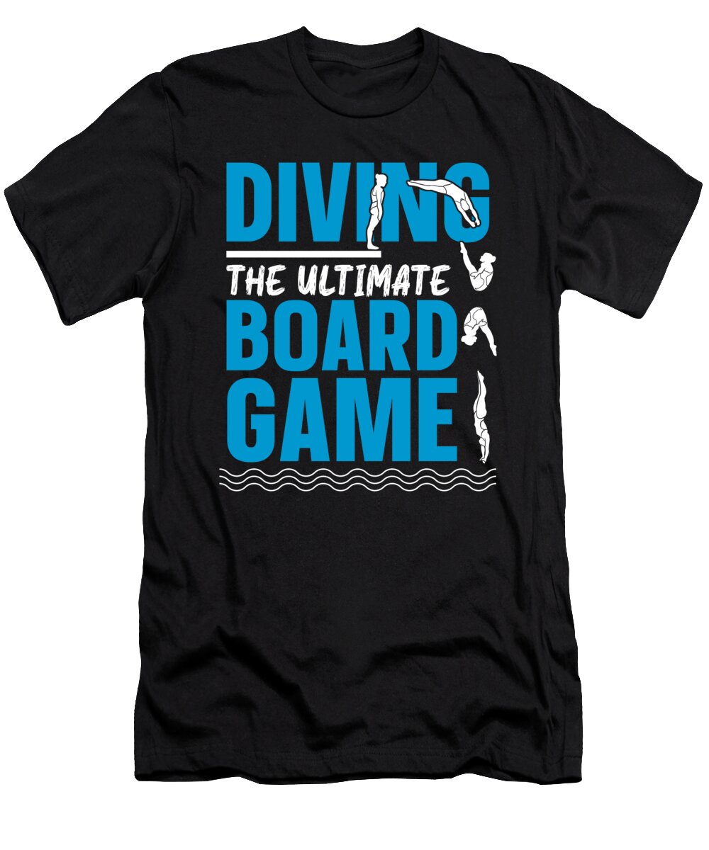 16 Funny Platform Diver Springboard Diving Crazy Squirrel T-Shirt