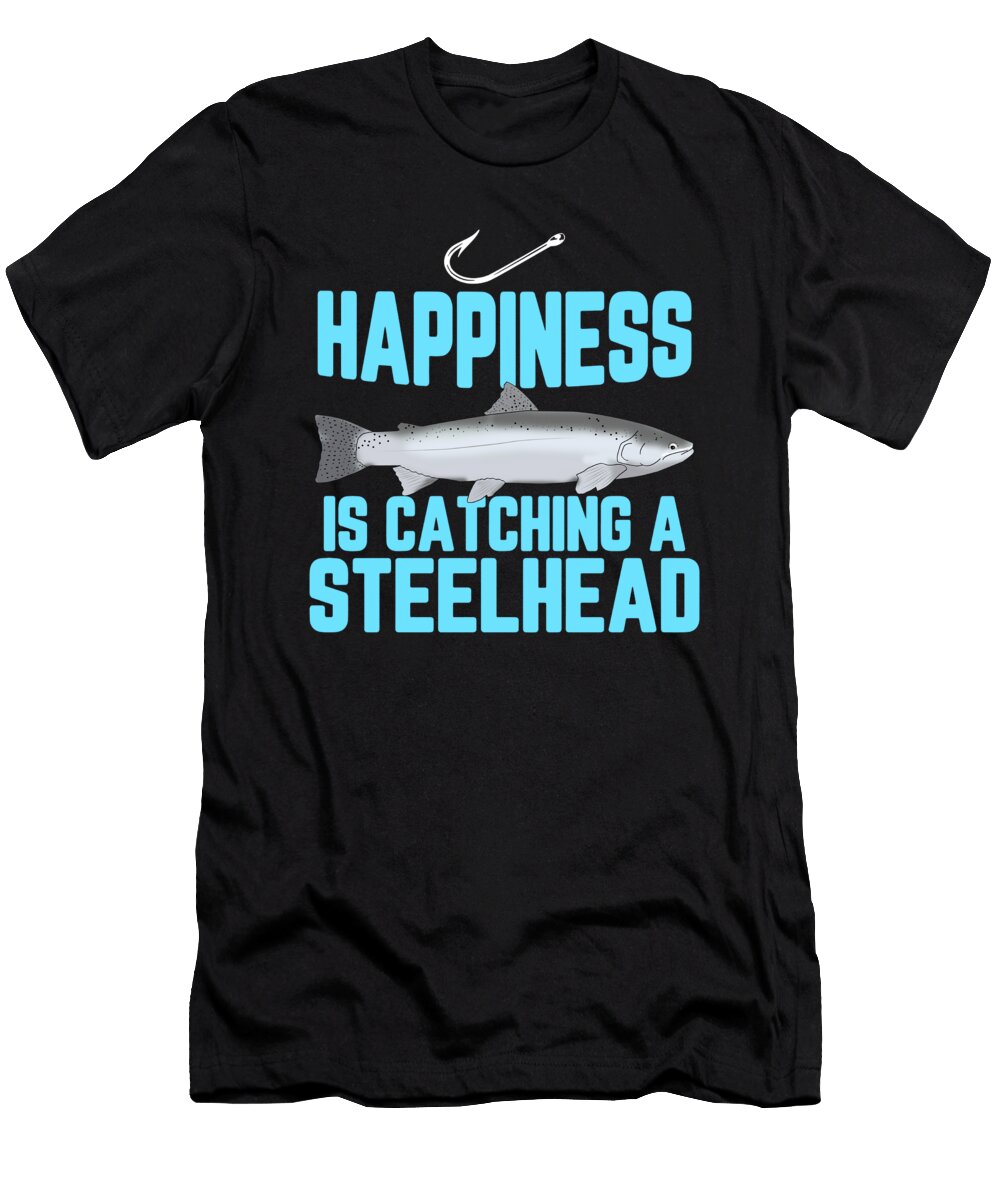 16 Funny Steelhead Trout Fishing Freshwater Fish Gift Muc Designs T-Shirt