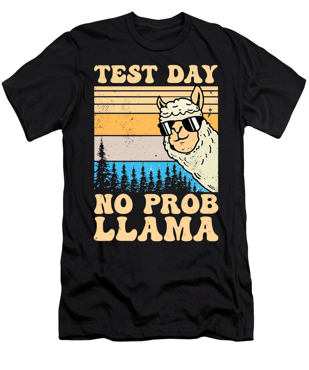 16 Llama Alpaca Alpacas Camelid Camel Cute Llama Funny Llama Llama Art Llama Drama Animal Llama Lover No Prob Llama Grover Mcclure T-Shirt