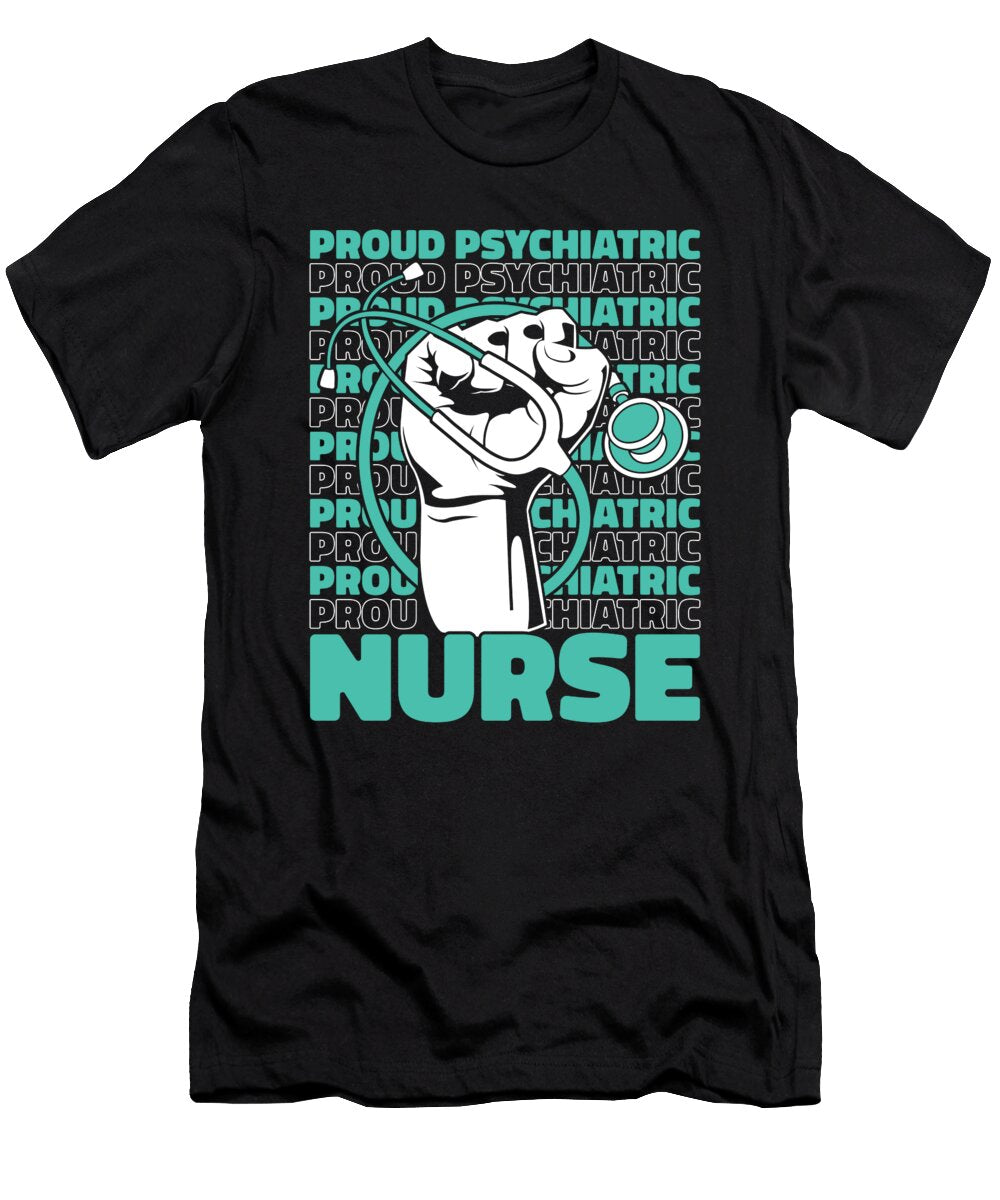 16 Nursing Caretaker Hospital Psych Nurse Crazy Squirrel T-Shirt