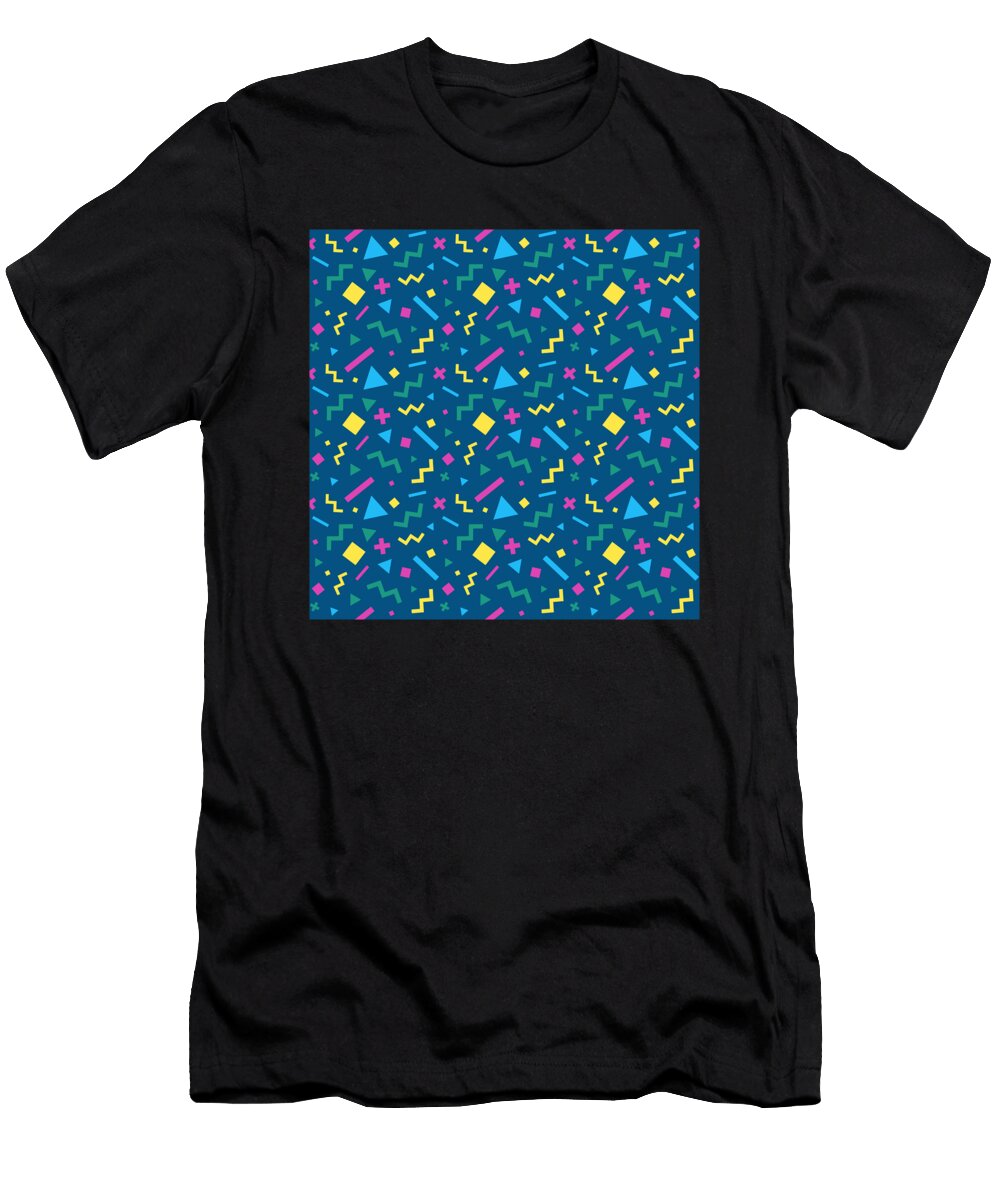 16 Pizza Pattern Fast Food Cheese Italian Mister T-Shirt
