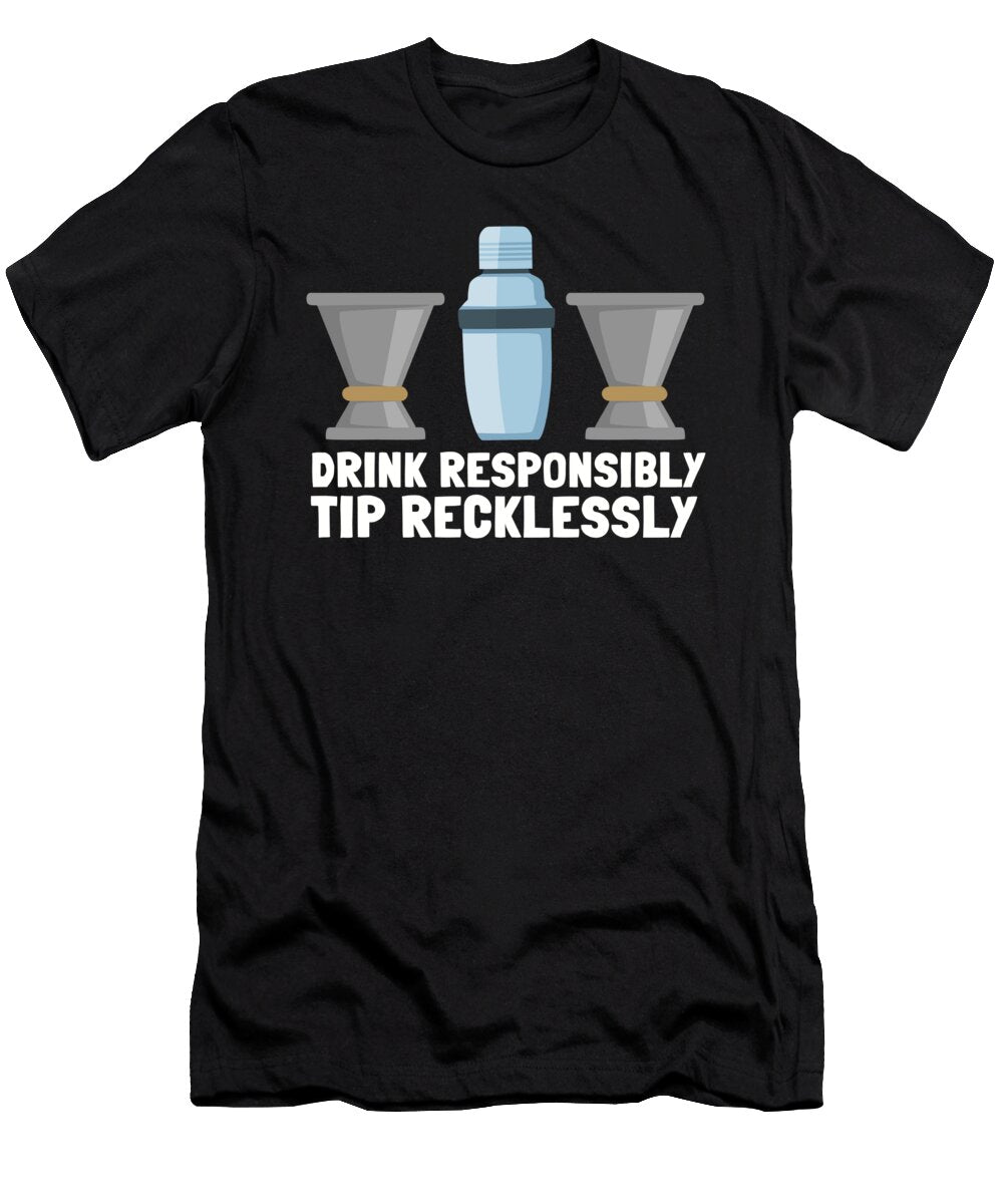 17 Bartender Barkeeper Tapster and Mixologist Gift Justus Ratzke T-Shirt