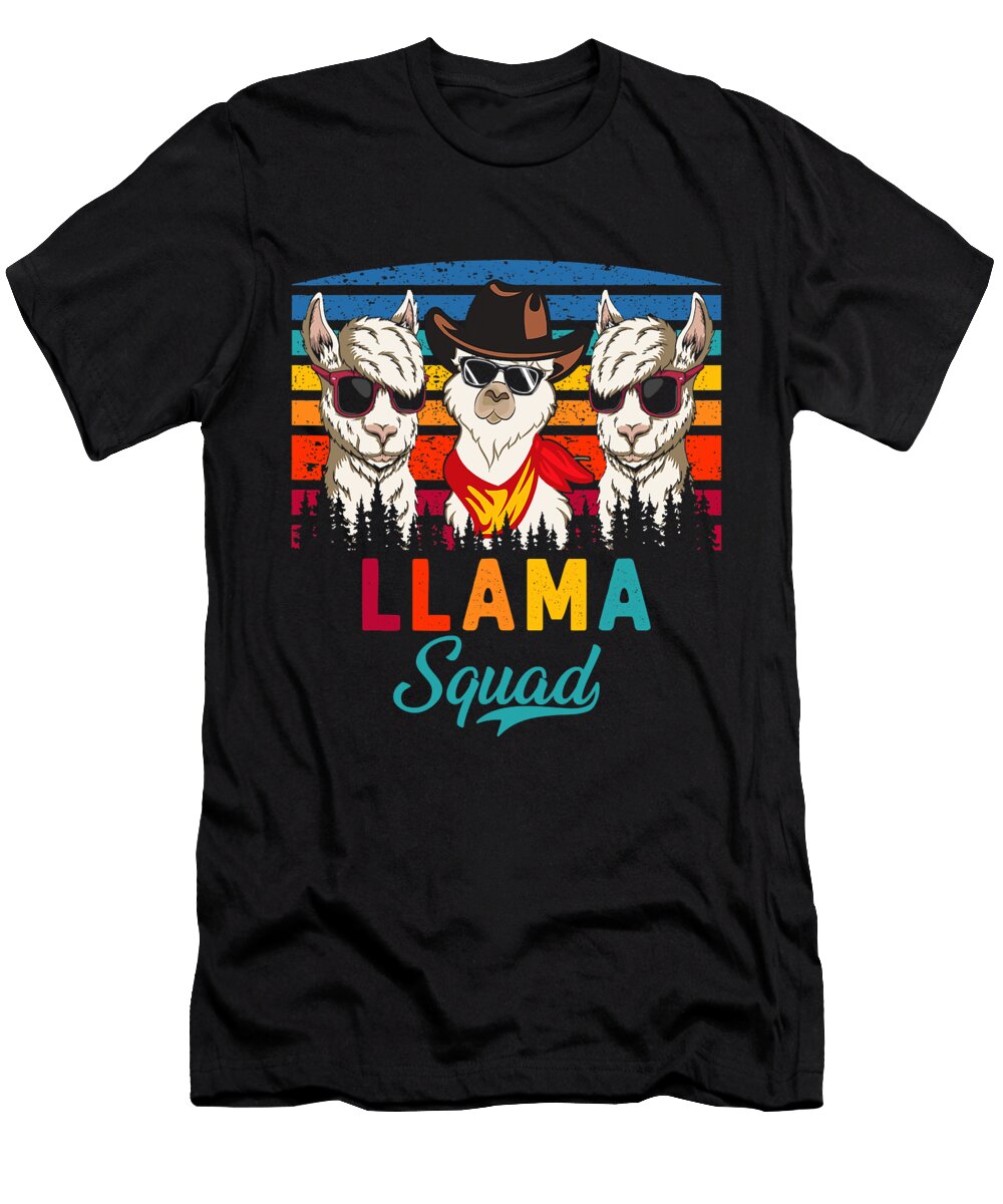 17 Llama Alpaca Alpacas Camelid Camel Cute Funny Llama Art Drama Animal Lover No Prob Grover Mcclure T-Shirt