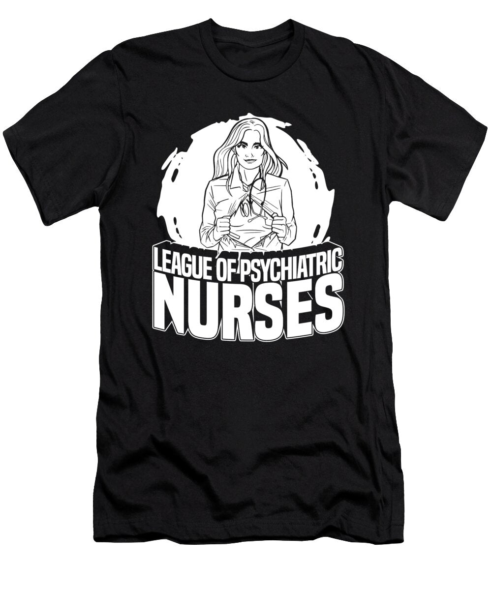 17 Nursing Caretaker Hospital Psych Nurse Crazy Squirrel T-Shirt