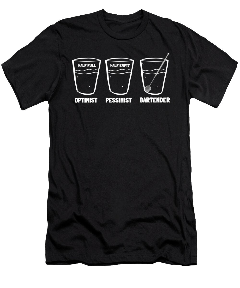 18 Bartender Barkeeper Tapster and Mixologist Gift Justus Ratzke T-Shirt