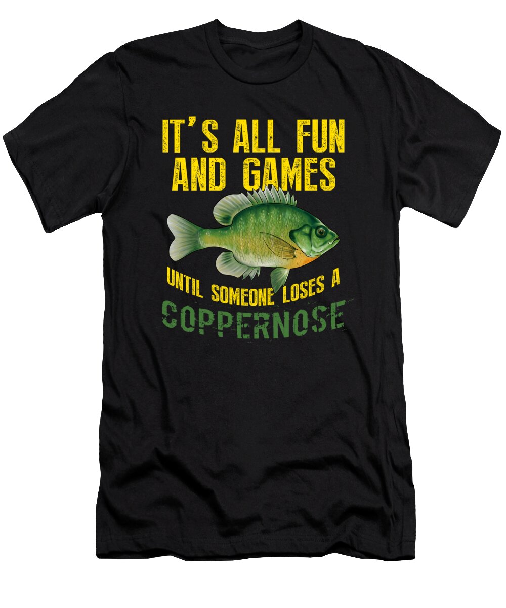 18 Funny Fishing Bluegill Brim Freshwater Fish Gift Muc Designs T-Shirt