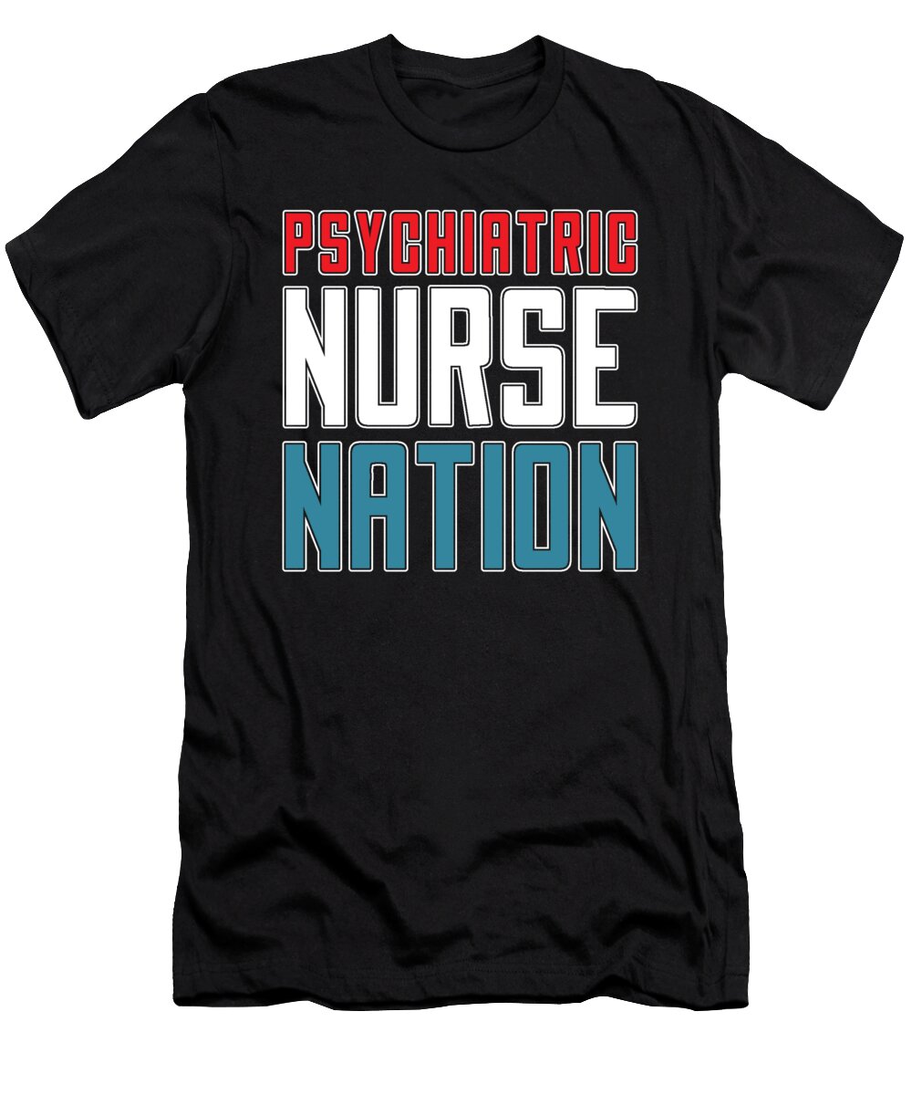 18 Nursing Caretaker Hospital Psych Nurse Crazy Squirrel T-Shirt