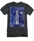 1893 Still Patent Drawing Blue Jon Neidert T-Shirt