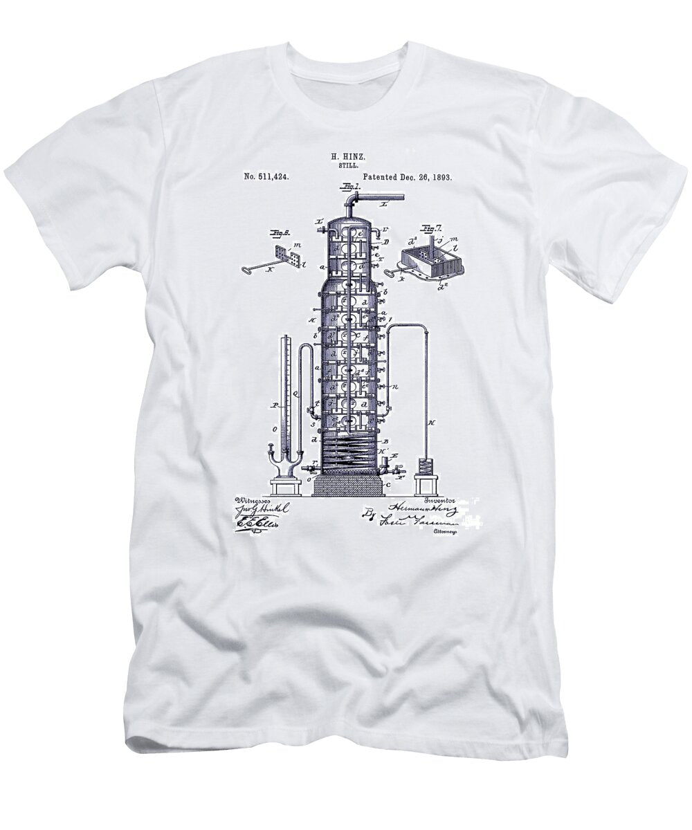 1893 Still Patent Drawing Blueprint Jon Neidert T-Shirt